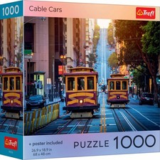 Trefl Red Cable Cars 1000 Piece Puzzle picture