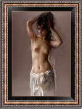 Hand-painted Impression oil painting art female woman nude on canvas 24