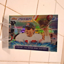 2000 Topps Finest Moments Joe Montana #FM13 49ers Refractor Insert picture
