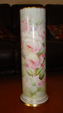 ANTIQUE AMERICAN BELLEEK WILLETS HAND PAINTED LARGE 13