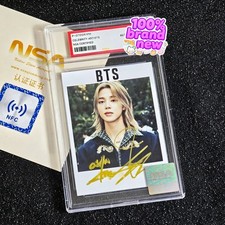 BTS Jimin hand-signed 3-inch photocard with NSA certificate picture