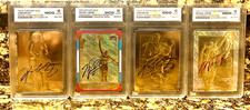 4 KOBE BRYANT & MICHAEL JORDAN FLEER REFRACTOR Graded GEM-MT 10 1996 ROOKIE LOT picture