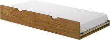 NEW - Max & Lily Twin Trundle Bed, Pecan picture
