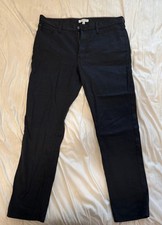 Banana Republic Linen-Cotton Traveler Pant Slim Fit Black Size 36x30 picture