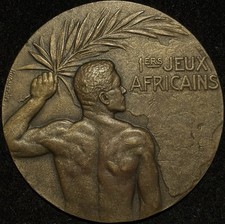 Egypt 1929 Alexandria First African Games Bronze Medal Rare Original Box picture
