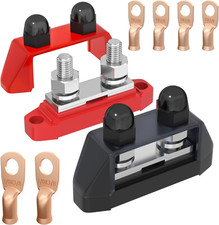 RVBOATPAT Marine Bus Bar 12V 250A Power Distribution Block 12 Volt DC Busbar 3/8 picture