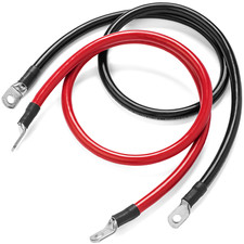 Spartan Power 4 AWG Battery Cables - Made in the USA Terminated 5/16