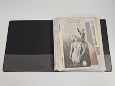 Vintage 1930s-50s Pin-Up Art Ephemera Binder Esquire Calendar Ads Glamour picture