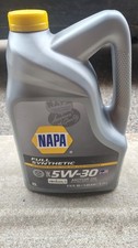 NEW NAPA SAE 5W-30 Full Synthetic Motor Oil 5 Quart 1.25 Gallon Jug 75-521 picture