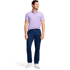 NWOT IZOD Mens Straight Fit American Chino Navy Blue Pants 36x30 Business Casual picture