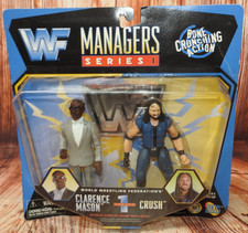 1997 Jakks WWF Managers series 1 Clarence Mason & Crush 2-pack figures picture