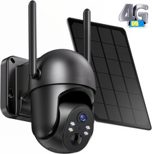 GMOX 4G LTE Cellular Solar Security Camera Outdoor No WiFi Non-Stop Power 365Day picture