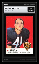 1969 Topps #26 Bryan Piccolo Chicago Bears - Raw Card picture
