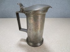 19th Century Maison Le Seigneur Caen France Pewter Demi Litre Tankard Stamped picture