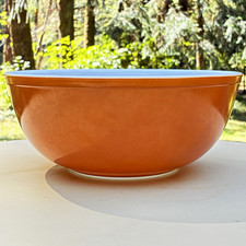 Vintage PYREX Orange 4-Quart Mixing Bowl #404 - Excellent Condition, 10.5 inch picture