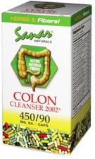 Sanar Naturals Colon Cleanser 2002 Herbs & Fiber 90 Capsules,  Best by 12/2026 picture