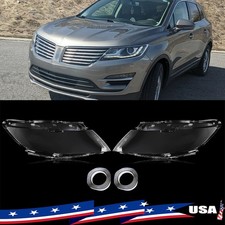 For 2014-2018 Lincoln MKC Left & Right Headlight Lens Covers Headlamp Lens Cover picture