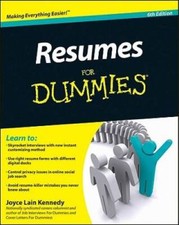 Resumes For Dummies - Paperback By Kennedy, Joyce Lain - GOOD picture