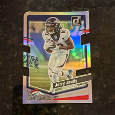Panini 2023 Donruss Jerry Jeudy Broncos #87 Press Proof Silver Die-Cut 75/75 picture