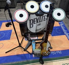 Rock Band Harmonix The Beatles Xbox 360 Wireless Bundle Guitar Drums Mic 2009 picture