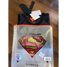 Authentic YoungLA Superman Compression Shirt Black XL 4117-BLAK-XL Performance T picture
