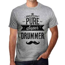 Men's Graphic T-Shirt 100% Pure Super Drummer Eco-Friendly Limited Edition picture