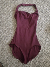 Capezio Princess Tank Leotard Burgundy Dance Ballet Gymnastics Sz adult medium  picture