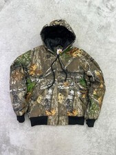Reworked Upcycled Carhartt Realtree Edge Camo Hooded Jacket Workwear picture