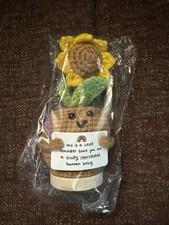 Gossby Little Reminder Crochet Sunflower in Pot- You're a Truly Marvelous Hum... picture