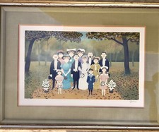 Fernand Boilauges “The Wedding” Serigraph signed and numbered with COA picture