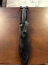 Vintage Gerber Mark II MK2 Fighting Knife Portland OR USA Serrated Leather Sheat picture