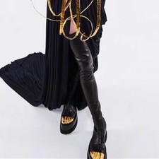 Schiaparelli Style 6 cm Streachy Thigh High Platform boots US 611Eu3743 G1N picture