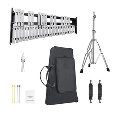 Uimoso 32 Note Glockenspiel Xylophone Bell Kit with Mallets, Drum Sticks & Stand picture