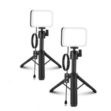 NEEWER Basics BP66D 2-Pack LED Panel Kit w/Stands for Streaming picture