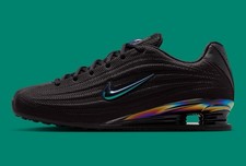 Nike Shox Z SE Black Iridescent Gym Workout Sneakers IM6051-001 Womens Size 11.5 picture