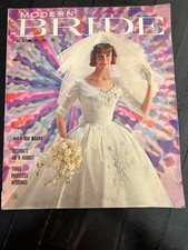vintage modern bride magazine 1961  mid-autumn picture