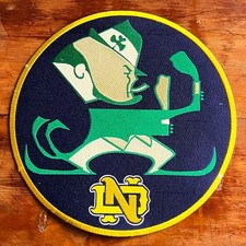 Vintage Notre Dame Fighting Irish Embroidered Patch Tote Bag Hoodie Large 12x12” picture