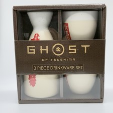 Official Playstation Ghost Of Tsushima Ceramic Drink Set - Brand New picture