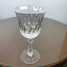 Gorham Crystal Stemware Water Goblet Glasses Southampton Cut Fan 7-5/8