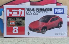 TOMICA #8 FERRARI PUROSANGUE 1/66 SCALE NEW IN BOX [WYL] USA STOCK picture