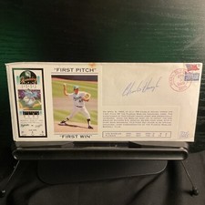 Charles Hough Autographed First Pitch First Game Of Florida Marlins Authentic picture