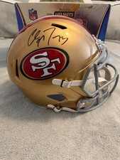Free Shipping Christian McCaffrey Autograph 49ers Signed Full Size Helmet picture