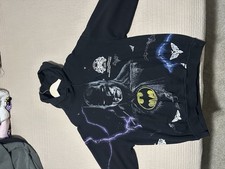 Darc Sport Batman Comics Black Graphic Print Pullover Hoodie from 2024 picture