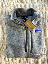 Patagonia Better Sweater 1/4 Zip Men’s Large Gray Fleece Pullover NWT picture