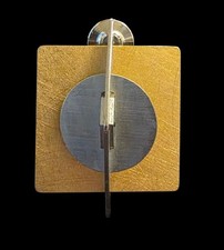 Elizabeth Garvin Rare Vintage  Postmodern Aluminum Brooch Pin 1980s Studio Piece picture