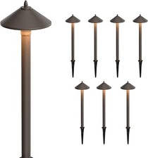 GOODSMANN 8PK Landscape Lighting Low Voltage Path Lights Floodlight Outdoor picture