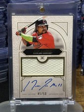 2025 Topps Definitive Jose Ramirez Auto Relic 45/50 Guardians DAR-JRA picture