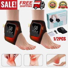 US Electric Foot Ankle Massager Heating Vibration & Air Compression Pain Relief picture