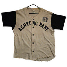 U2 Achtung Baby Baseball Jersey Vintage 1992 XL One Size Fits All Merch USA MADE picture
