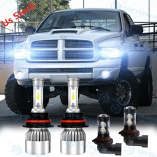 For 2003-2005 Dodge Ram 1500/2500/3500 LED Projector Headlight Bulb HI/LO Fog BF picture